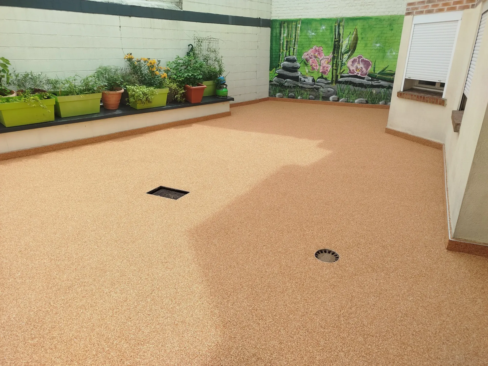 terrasse résine avec évacuatiowebp