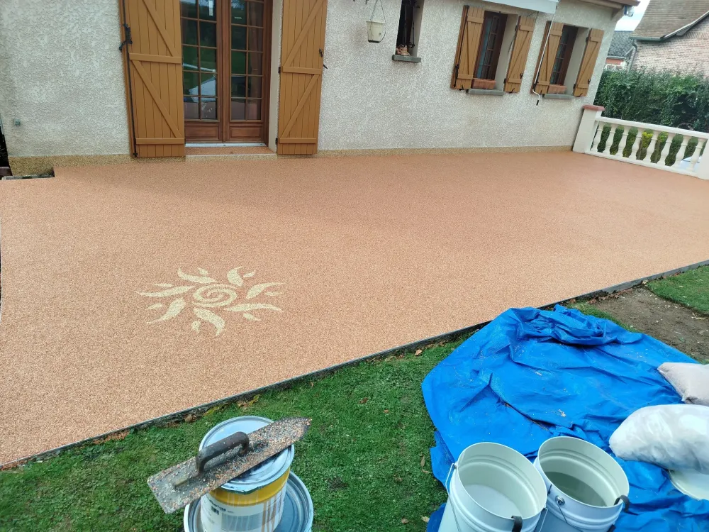 sol terrasse avec soliel